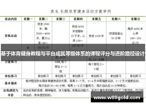 基于体育健身教程与平台成就等级体系的课程评分与进阶路径设计