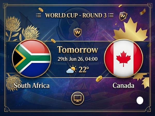 South Africa vs Canada 29/06 World Cup 2026: Analysis and Prediction 1 South Africa vs Canada 29/06 World Cup 2026: Analysis and Prediction 1