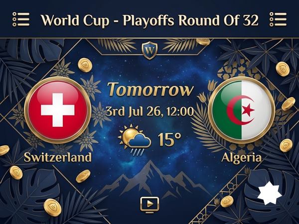 Switzerland vs Algeria 03/07 World Cup 2026: Analysis and Prediction 2 Switzerland vs Algeria 03/07 World Cup 2026: Analysis and Prediction 2