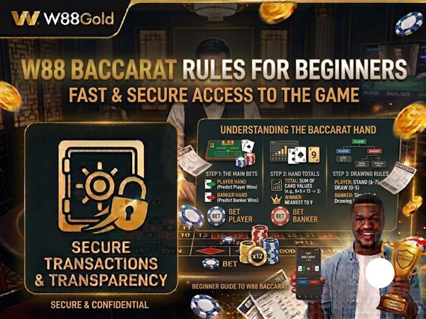 W88 Baccarat Rules for Beginners learn how to Play & Win in Minutes