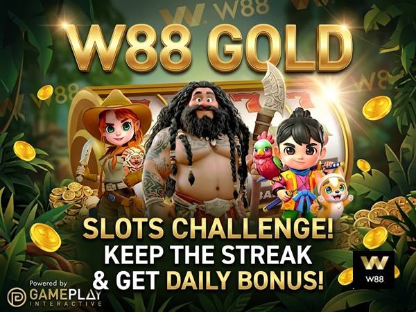 Slots Challenge! Keep the Streak & Get Daily Bonus Up to RM10 at W88 Slots Challenge! Keep the Streak & Get Daily Bonus Up to RM10 at W88